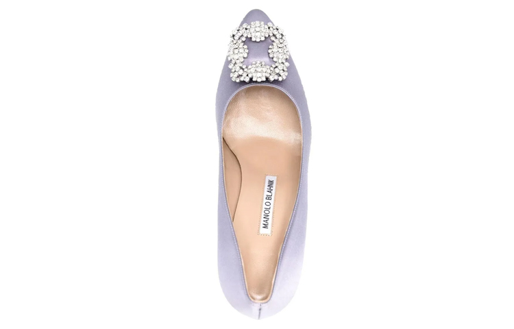 (W) Manolo Blahnik Hangisi 'Purple Satin' 圖 4