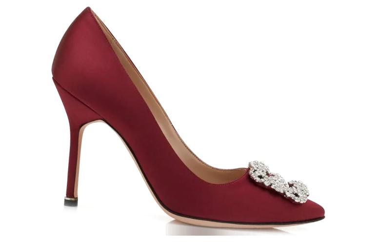 Order (W) マノロブラニク ハンギシ レッドサテン (Manolo Blahnik Hangisi Red Satin) 9XX-0318-0030