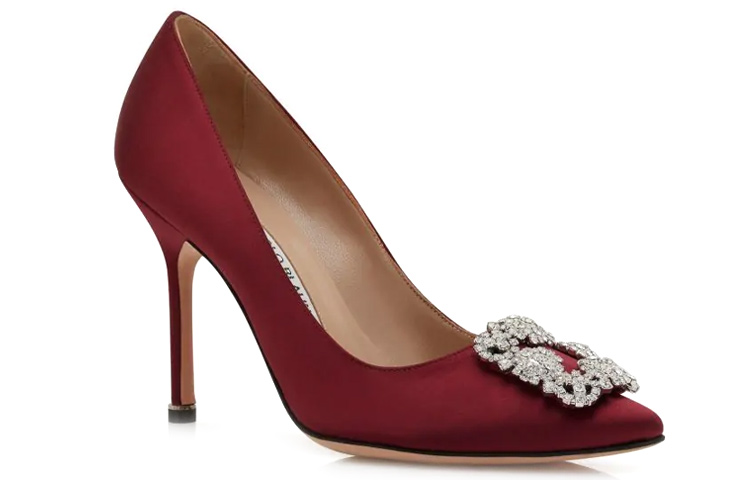 Lookbook (W) マノロブラニク ハンギシ レッドサテン (Manolo Blahnik Hangisi Red Satin) 9XX-0318-0030