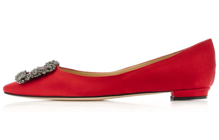 (W) Manolo Blahnik Hangisi 'Red Velvet'