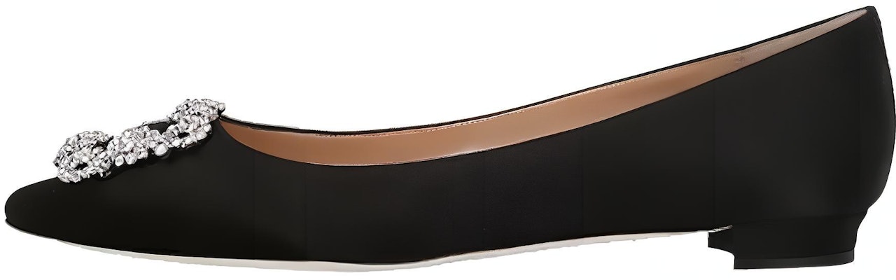 (W) Manolo Blahnik Hangisi 'Satin Ballet Flats Hitam' 9XX-0755-0015 Buy (W) Manolo Blahnik Hangisi 'Satin Ballet Flats Hitam' 9XX-0755-0015