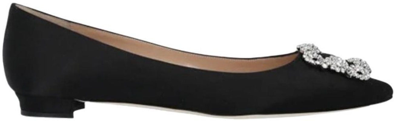 (W) Manolo Blahnik Hangisi 'Satin Ballet Flats Hitam' 9XX-0755-0015 Order (W) Manolo Blahnik Hangisi 'Satin Ballet Flats Hitam' 9XX-0755-0015