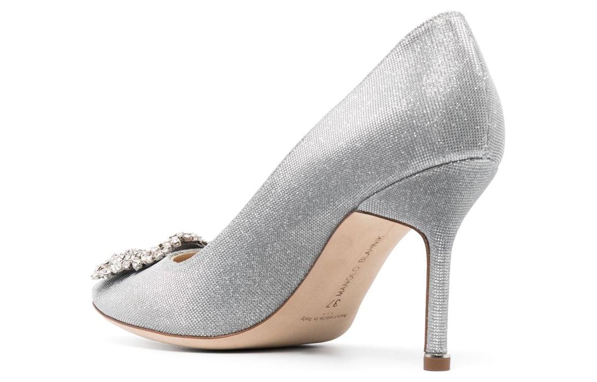 (W) Manolo Blahnik Hangisi 'Silver Crystal' 圖 3