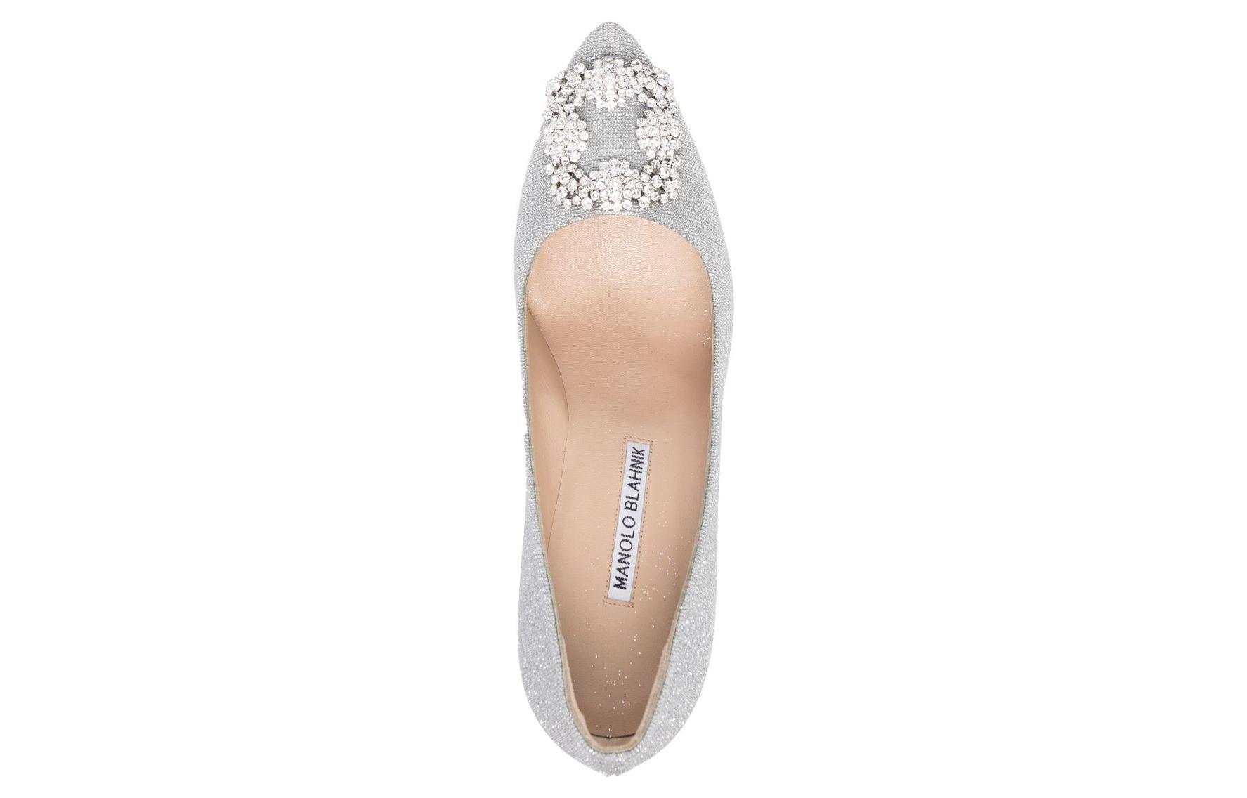 (W) Manolo Blahnik Hangisi 'Silver Crystal' 圖 4