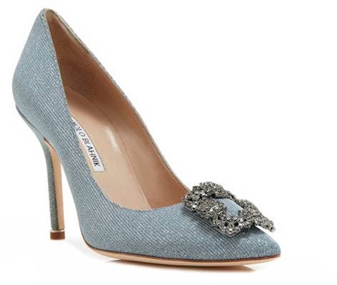 (Women) Manolo Blahnik Hangisi 'Silver Crystal Buckle' 9XX-0713-0014 Lookbook (Women) Manolo Blahnik Hangisi 'Silver Crystal Buckle' 9XX-0713-0014