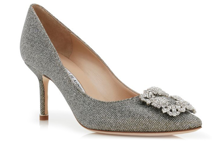 (W) Manolo Blahnik Hangisi 'Silver Crystal Buckle' 圖 3