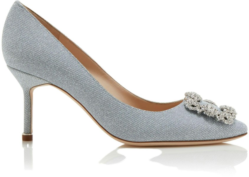 (W) Manolo Blahnik Hangisi 'Silver Crystal Buckle' Perak Kristal Buckle. 9XX-0597-0015 Lookbook (W) Manolo Blahnik Hangisi 'Silver Crystal Buckle' Perak Kristal Buckle. 9XX-0597-0015