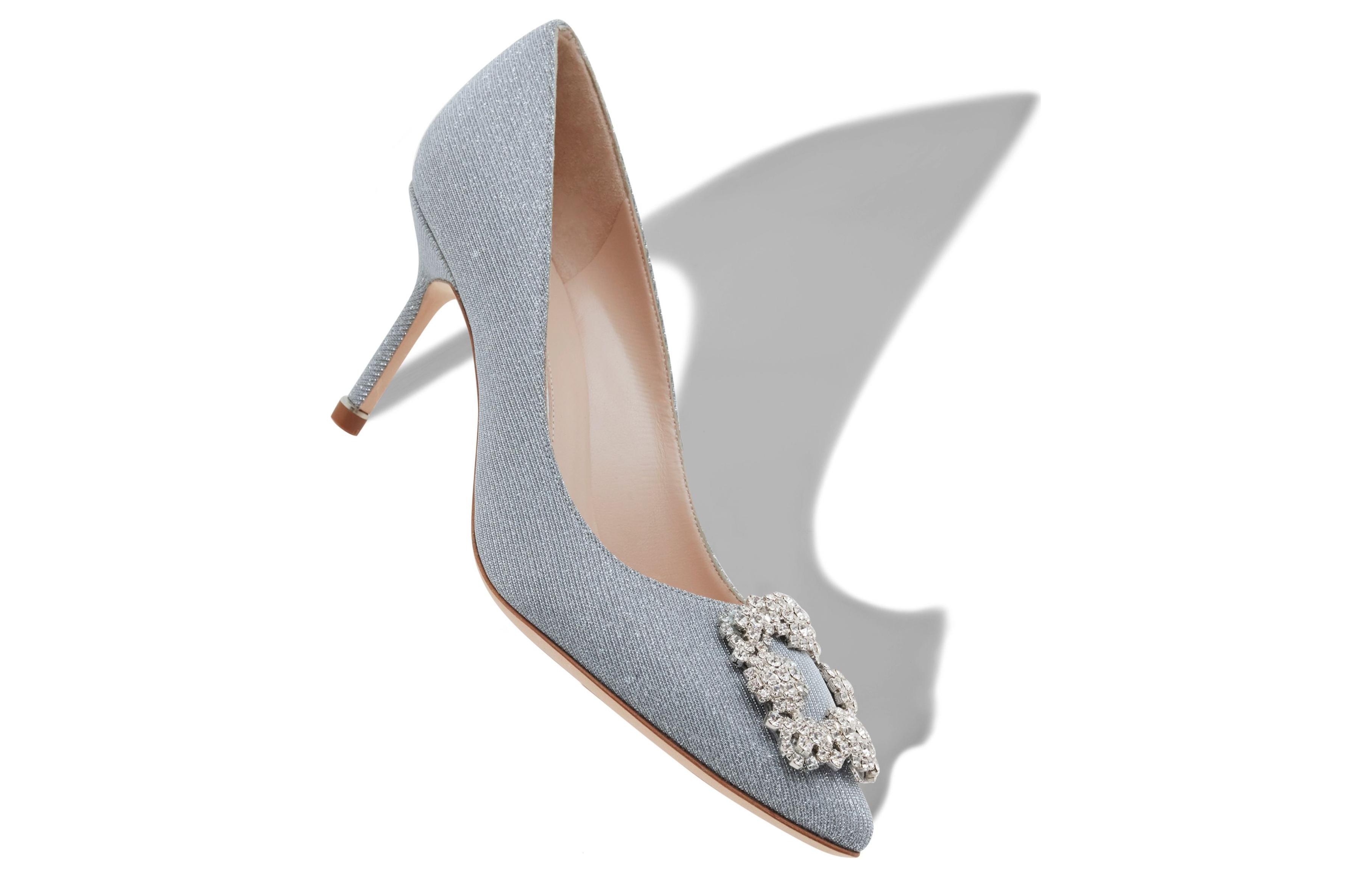 (W) Manolo Blahnik Hangisi 'Silver Crystal Buckle' 圖 5