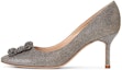 Buy (W) Manolo Blahnik Hangisi 'Kain Perak Hujung Runcing' 9XX-0711-0015
