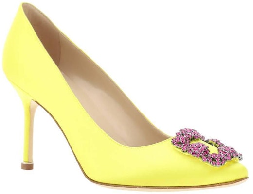 (Women) Manolo Blahnik Hangisi 'Yellow' 32325377341 Order (Women) Manolo Blahnik Hangisi 'Yellow' 32325377341