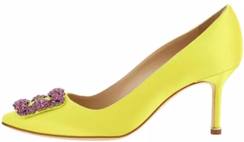 (Women) Manolo Blahnik Hangisi 'Yellow Purple' 32326917341 (Women) Manolo Blahnik Hangisi 'Yellow Purple' 32326917341