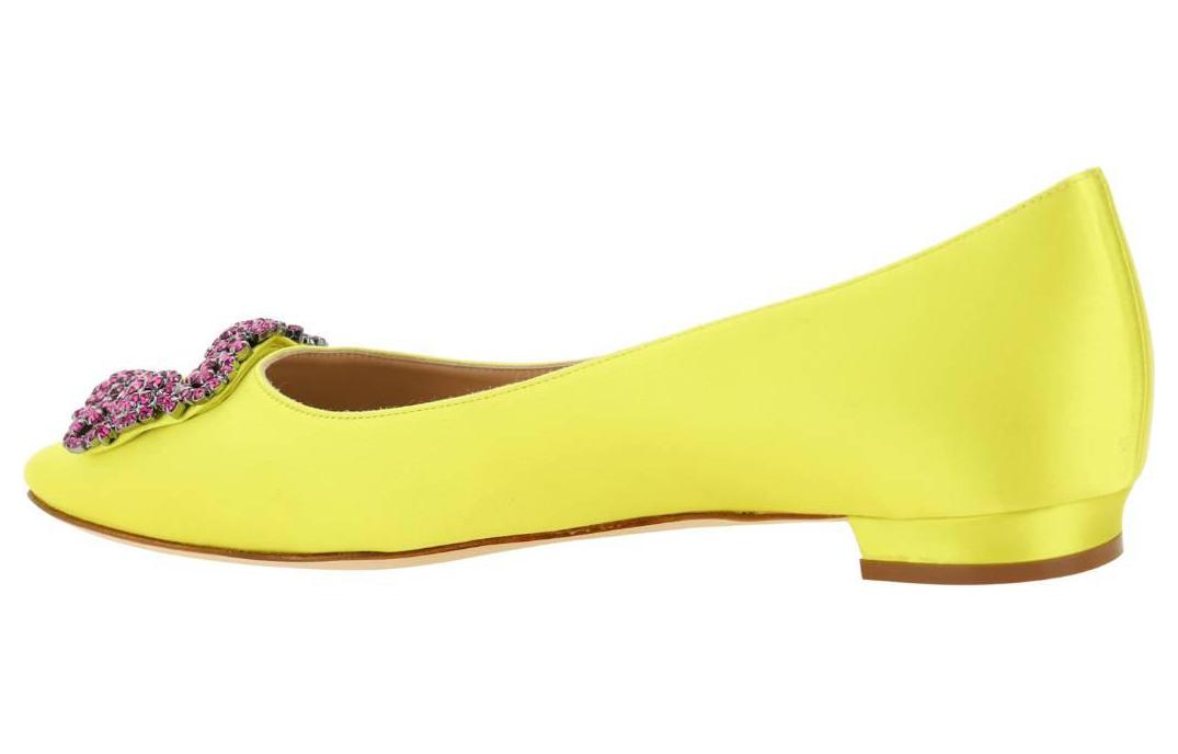 (Women) Manolo Blahnik Hangisi 'Yellow Purple' 32326927341