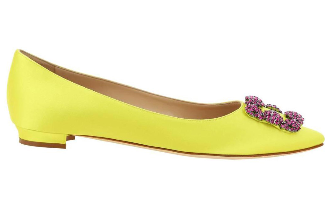 (W) Manolo Blahnik Hangisi 'Yellow Purple' 圖 2