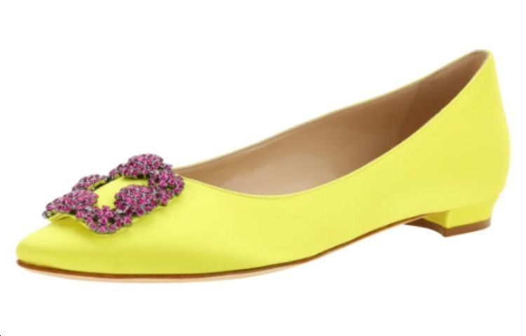 (W) Manolo Blahnik Hangisi 'Yellow Purple' 圖 4