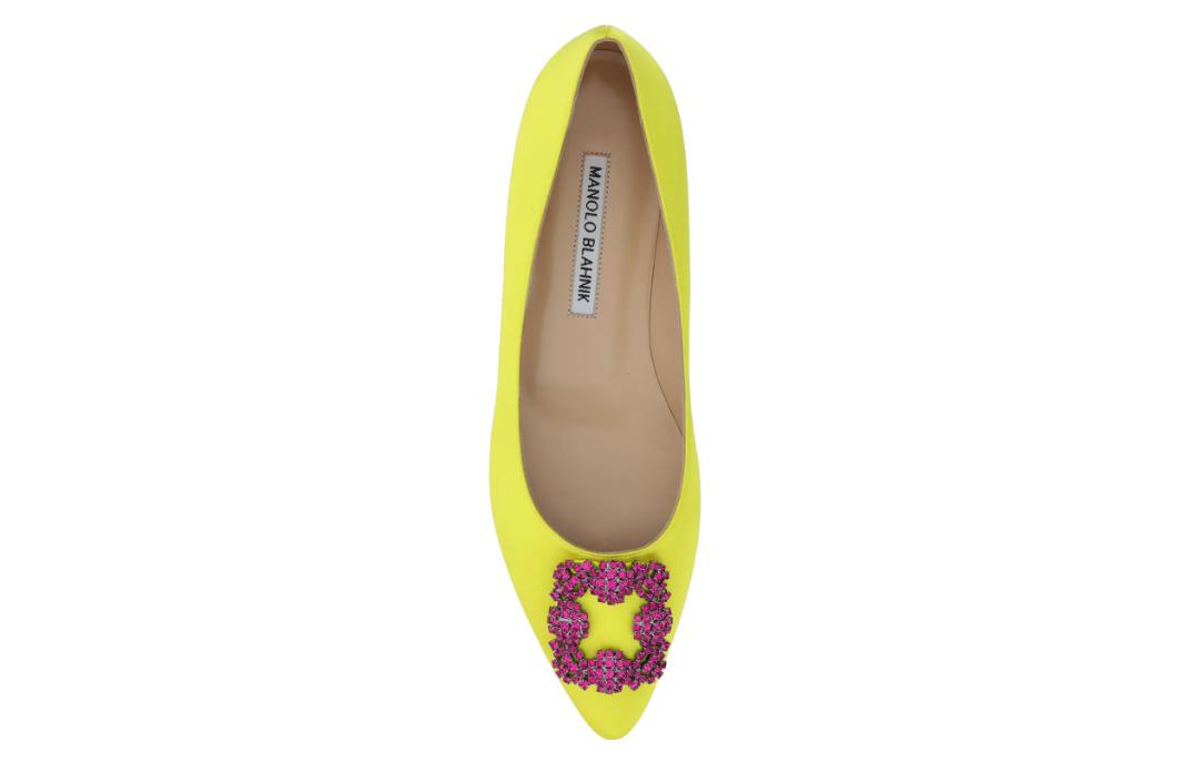 (W) Manolo Blahnik Hangisi 'Yellow Purple' 圖 5
