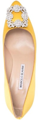 (W) Manolo Blahnik Hangisi 'Satén Amarillo' 9XX-0367-7307 Shop (W) Manolo Blahnik Hangisi 'Satén Amarillo' 9XX-0367-7307