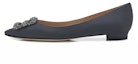 Buy (W) Manolo Blahnik Hangisi Flat 'Kelabu Gelap Kristal Gesper' 9XX-0348-0038