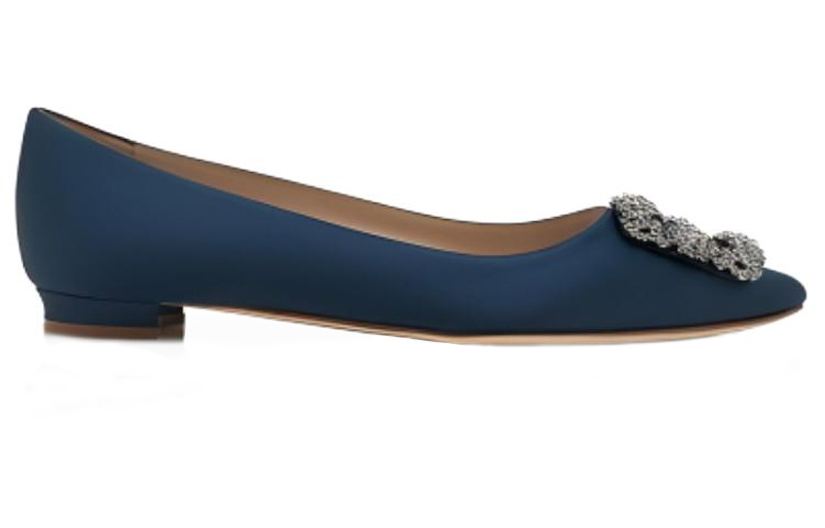 (W) Manolo Blahnik Hangisi Flat 'Deep Teal' 圖 4