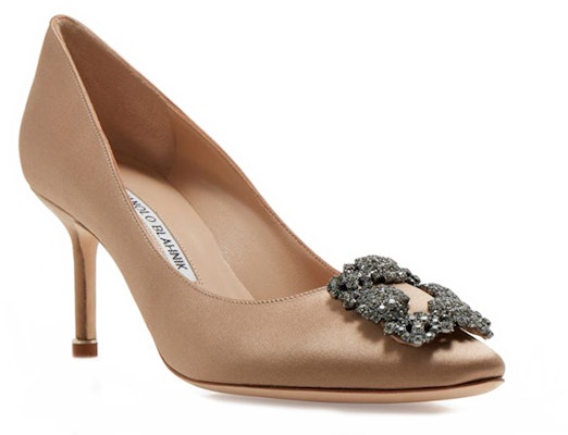 (W) 마놀로 블라닉 항기시 베이지 새틴 하이힐 9XX-0662-0046 Lookbook (W) 마놀로 블라닉 항기시 베이지 새틴 하이힐 9XX-0662-0046