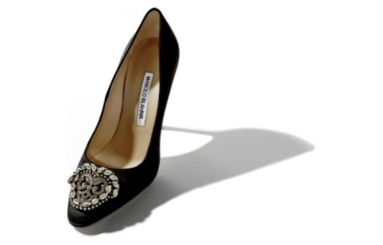 (W) Manolo Blahnik Hangisi High Heel 'Black Crystal Buckle' 圖 4