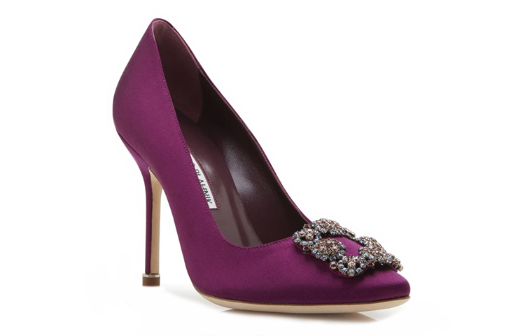 (W) Manolo Blahnik Hangisi High Heel 'Bright Purple Satin' 圖 3