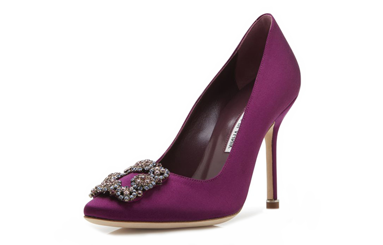 (W) Manolo Blahnik Hangisi High Heel 'Bright Purple Satin' 圖 4