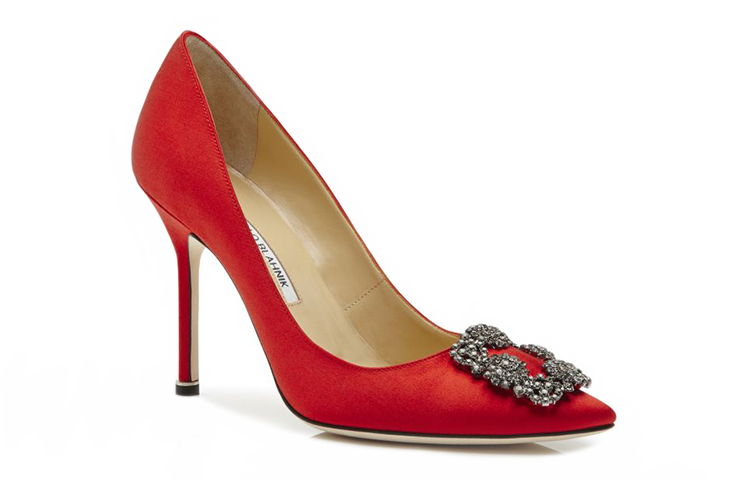 (W) Manolo Blahnik Hangisi High Heel 'Orange Crystal Buckle' 圖 3