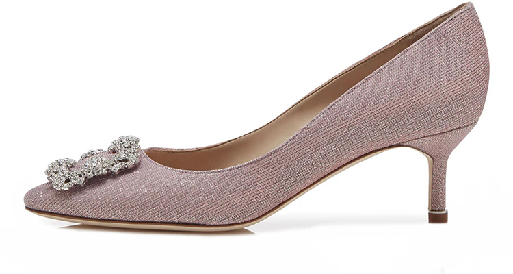 (W) Manolo Blahnik Hangisi Tumit Tinggi 'Kristal Buckle Merah Jambu Muda' 9XX-0598-0012 Buy (W) Manolo Blahnik Hangisi Tumit Tinggi 'Kristal Buckle Merah Jambu Muda' 9XX-0598-0012
