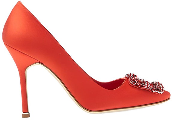 (W) 마놀로 블라닉 항기시 레드 새틴 크리스탈 힐 9XX-0664-6049 Order (W) 마놀로 블라닉 항기시 레드 새틴 크리스탈 힐 9XX-0664-6049