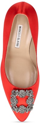 (W) 마놀로 블라닉 항기시 레드 새틴 크리스탈 힐 9XX-0664-6049 Purchase (W) 마놀로 블라닉 항기시 레드 새틴 크리스탈 힐 9XX-0664-6049