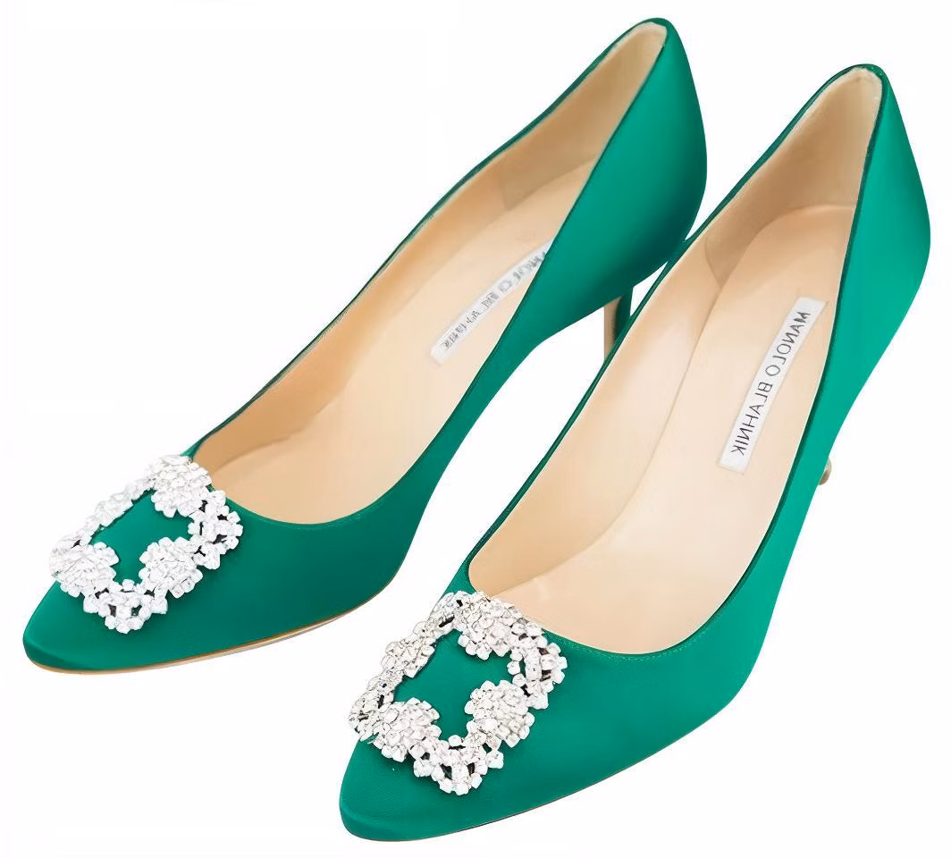 women-manolo-blahnik-hangisi-pumps-green-crystal-buckle-9-xx-0316-0047