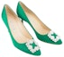 Order (W) Manolo Blahnik Hangisi Pumps 'Green Crystal Buckle' Kasut Tumit Hijau Kristal. 9XX-0316-0047