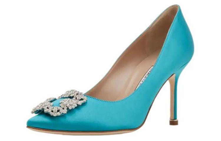 (W) Manolo Blahnik Hangisi Pumps 'Turquoise' 圖 3