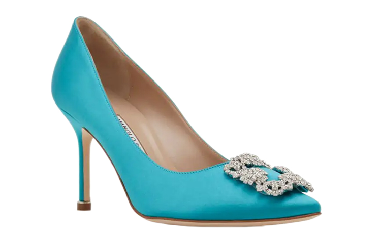 (W) Manolo Blahnik Hangisi Pumps 'Turquoise' 圖 4