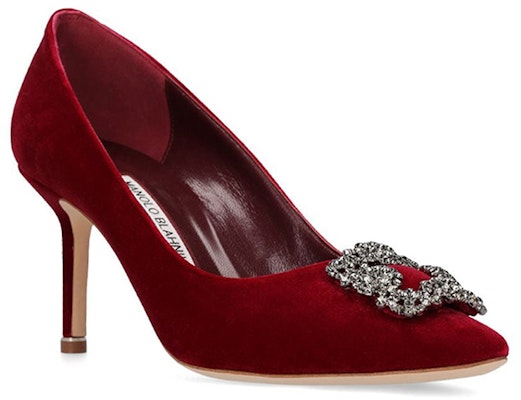 (W) Manolo Blahnik Hangisi Stiletto 'Merah Satin Hujung Runcing' 319-0995-6037 Order (W) Manolo Blahnik Hangisi Stiletto 'Merah Satin Hujung Runcing' 319-0995-6037