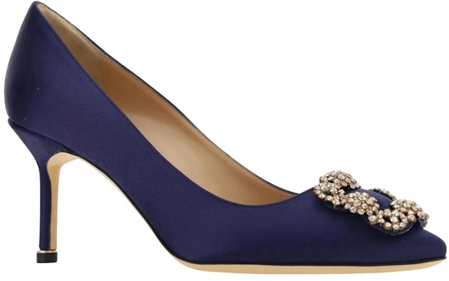 (W) Manolo Blahnik Hangisi Stiletto Heels 'Kristal Swarovski Biru Tua' 9XX-0667-4116 Order (W) Manolo Blahnik Hangisi Stiletto Heels 'Kristal Swarovski Biru Tua' 9XX-0667-4116