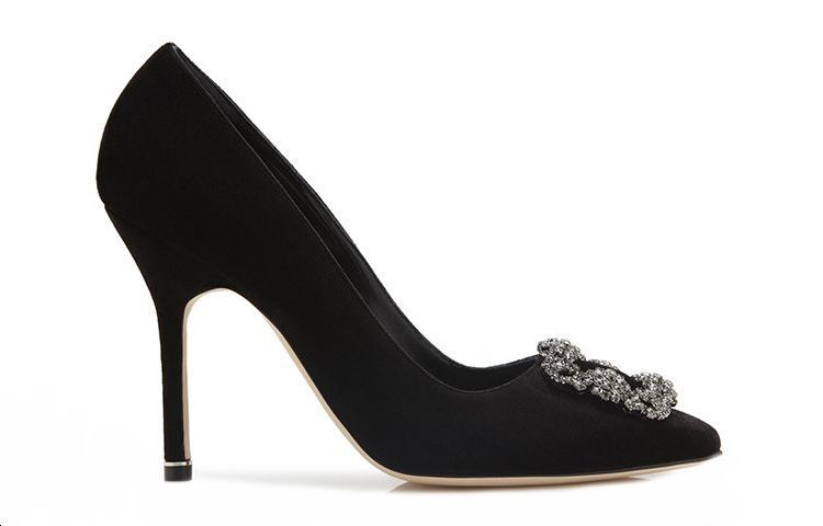 (W) Manolo Blahnik Hangisi Velvet 'Black Swan' 圖 2