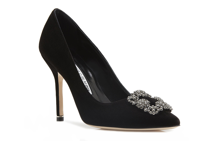 (W) Manolo Blahnik Hangisi Velvet 'Black Swan' 圖 3