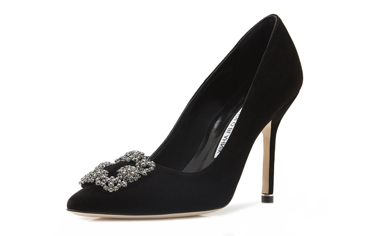 (W) Manolo Blahnik Hangisi Velvet 'Black Swan' 圖 4