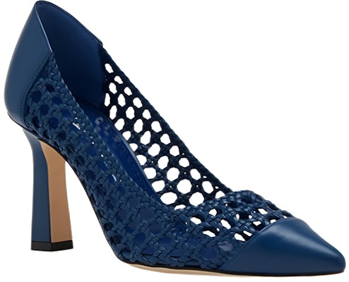 (W) Manolo Blahnik Heels Kulit Anyaman Biru 221-1014-0004 Order (W) Manolo Blahnik Heels Kulit Anyaman Biru 221-1014-0004