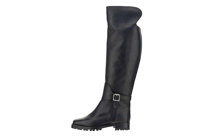 (W) Manolo Blahnik High-Top Leather Boot 'Black'