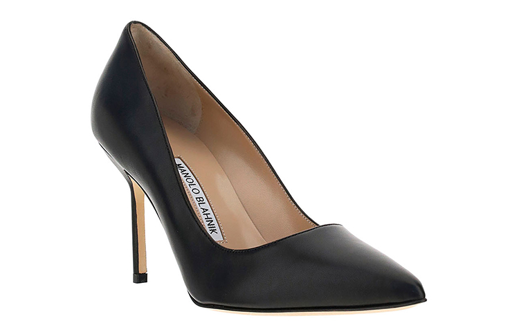 (W) Manolo Blahnik High Heel 'Black Leather' 圖 3