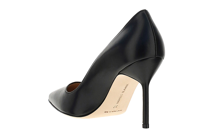 (W) Manolo Blahnik High Heel 'Black Leather' 圖 4