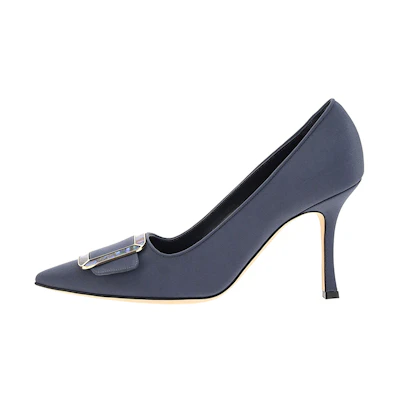 (W) Manolo Blahnik High Heel 'Blue Leather'