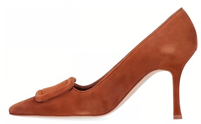 (W) Manolo Blahnik Tumit Tinggi 'Brown Suede' 219-0174-2107 Buy (W) Manolo Blahnik Tumit Tinggi 'Brown Suede' 219-0174-2107