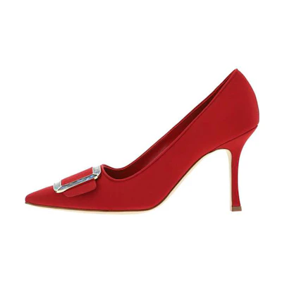(W) Manolo Blahnik High Heel 'Burgundy Leather'