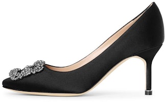 (Women) Manolo Blahnik High Heel 'Crystal Embellished Black' 9XX-0662-0042 (Women) Manolo Blahnik High Heel 'Crystal Embellished Black' 9XX-0662-0042
