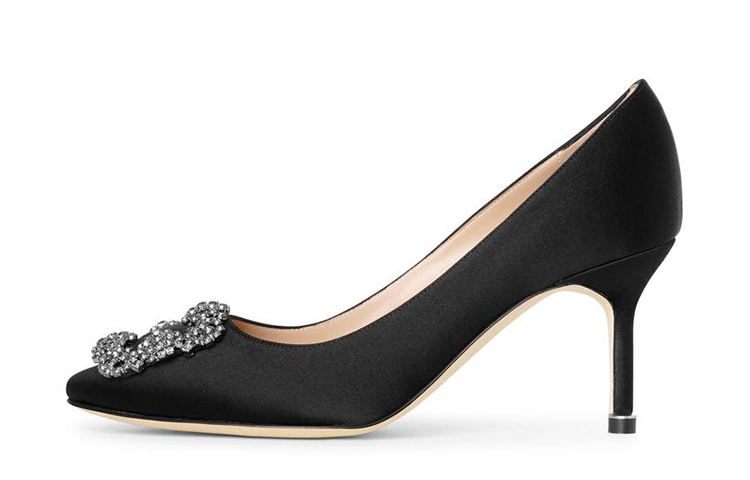 (Women) Manolo Blahnik High Heel 'Crystal Embellished Black' 9XX-0662-0042
