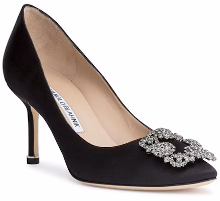 (W) Manolo Blahnik High Heel 'Hitam dengan Hiasan Kristal' 9XX-0662-0042 Order (W) Manolo Blahnik High Heel 'Hitam dengan Hiasan Kristal' 9XX-0662-0042