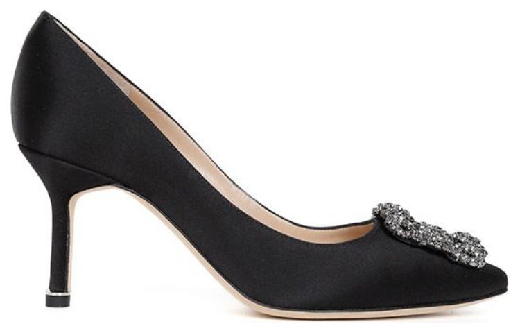 Order (W) マノロブラニク クリスタル黒ハイヒール 9XX-0662-0042